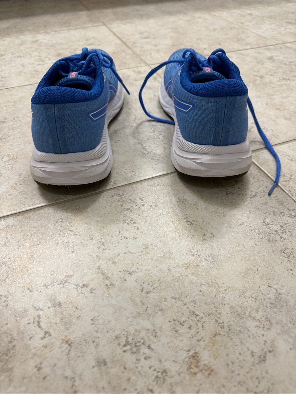 ASICS Blue and Coral Running Sneakers - Picture 2 of 7